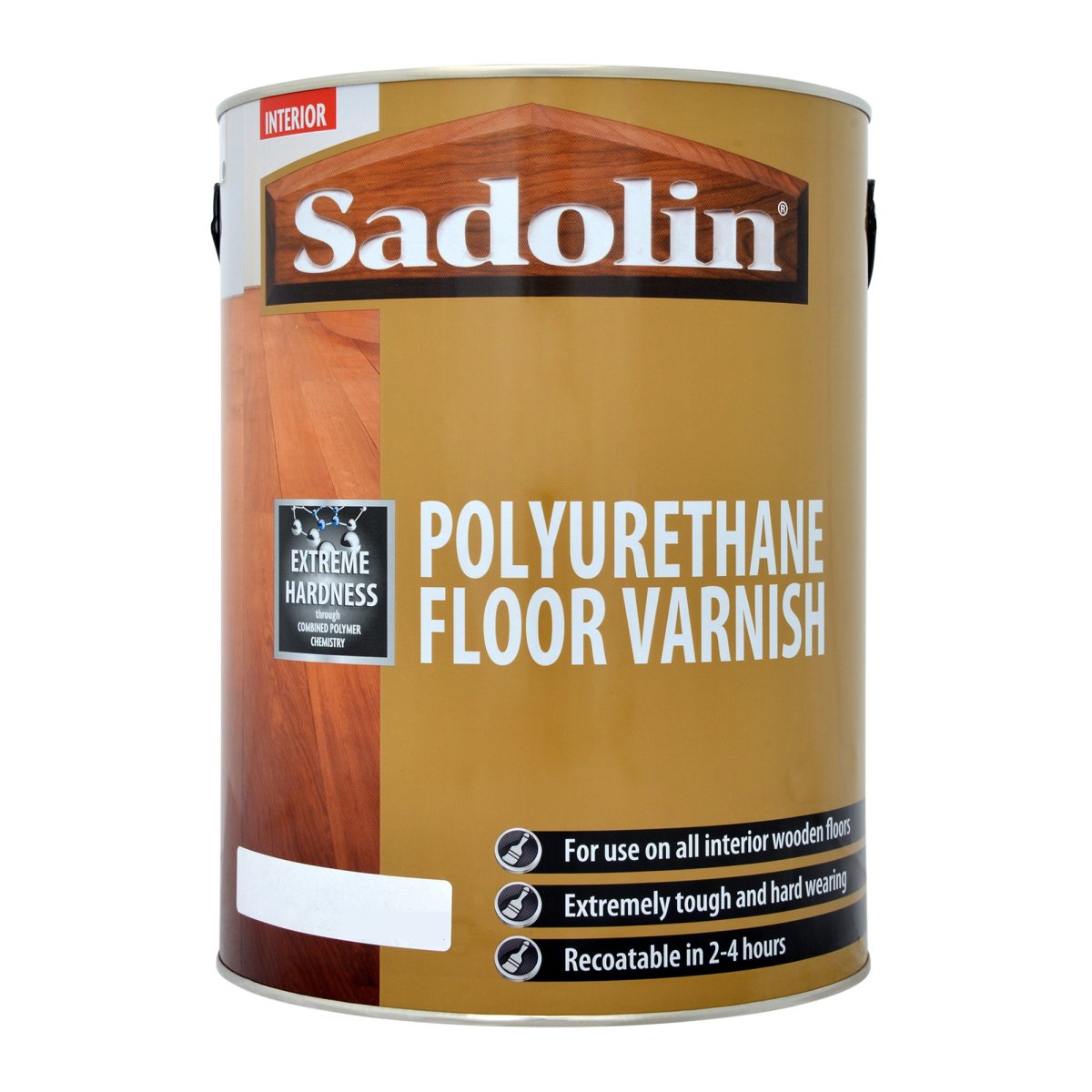 Polyurethane Floor Varnish Satin Oak 5L 