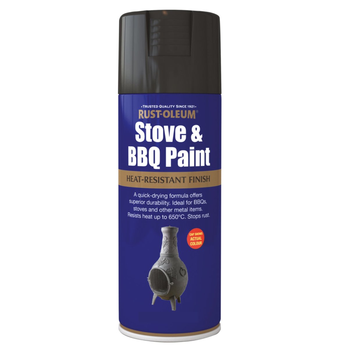 Rust-Oleum Stove & BBQ Paint Matt Black 400ml 
