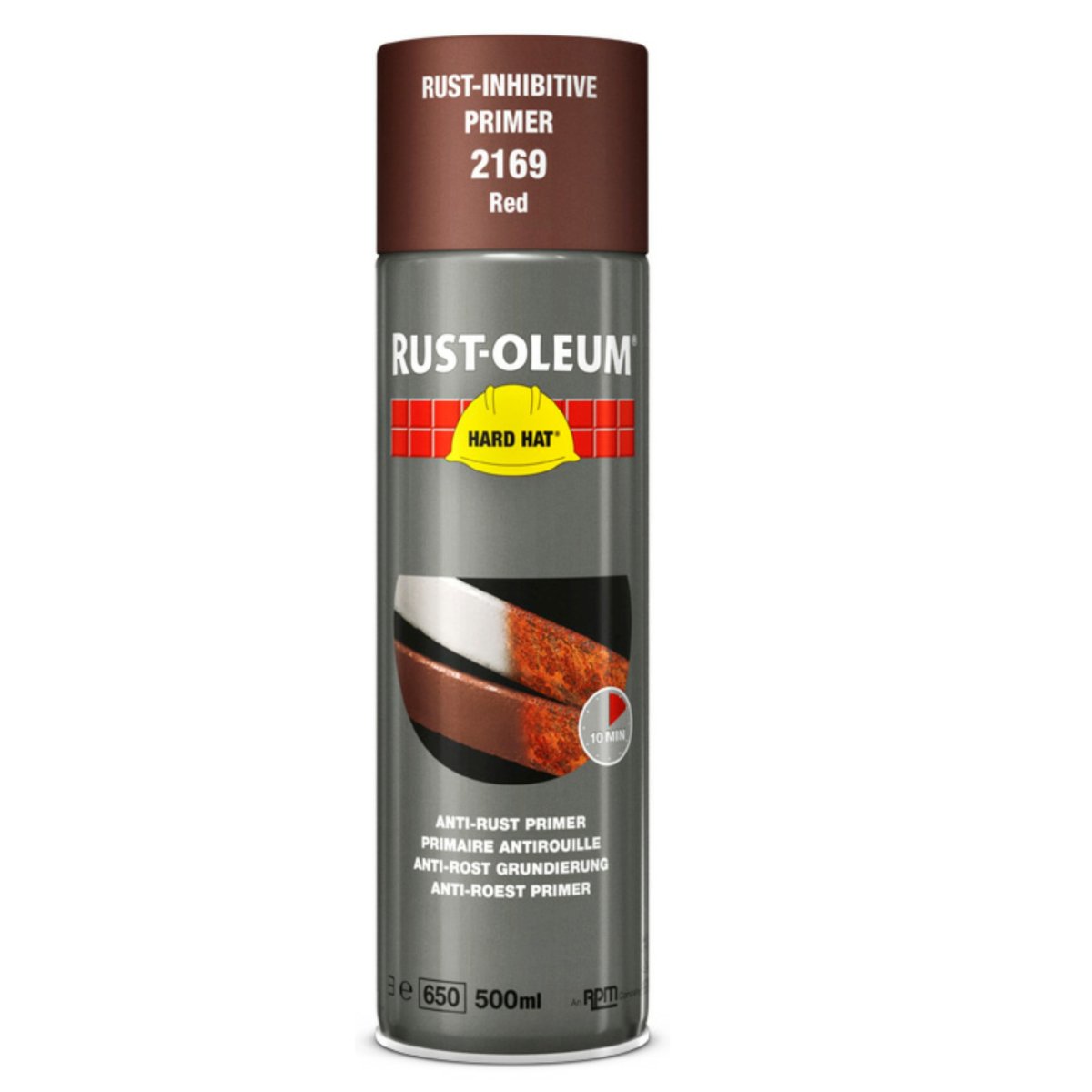 Rust-Oleum Hard Hat Anti-Corrosive Primer Red Br 2169 500ml