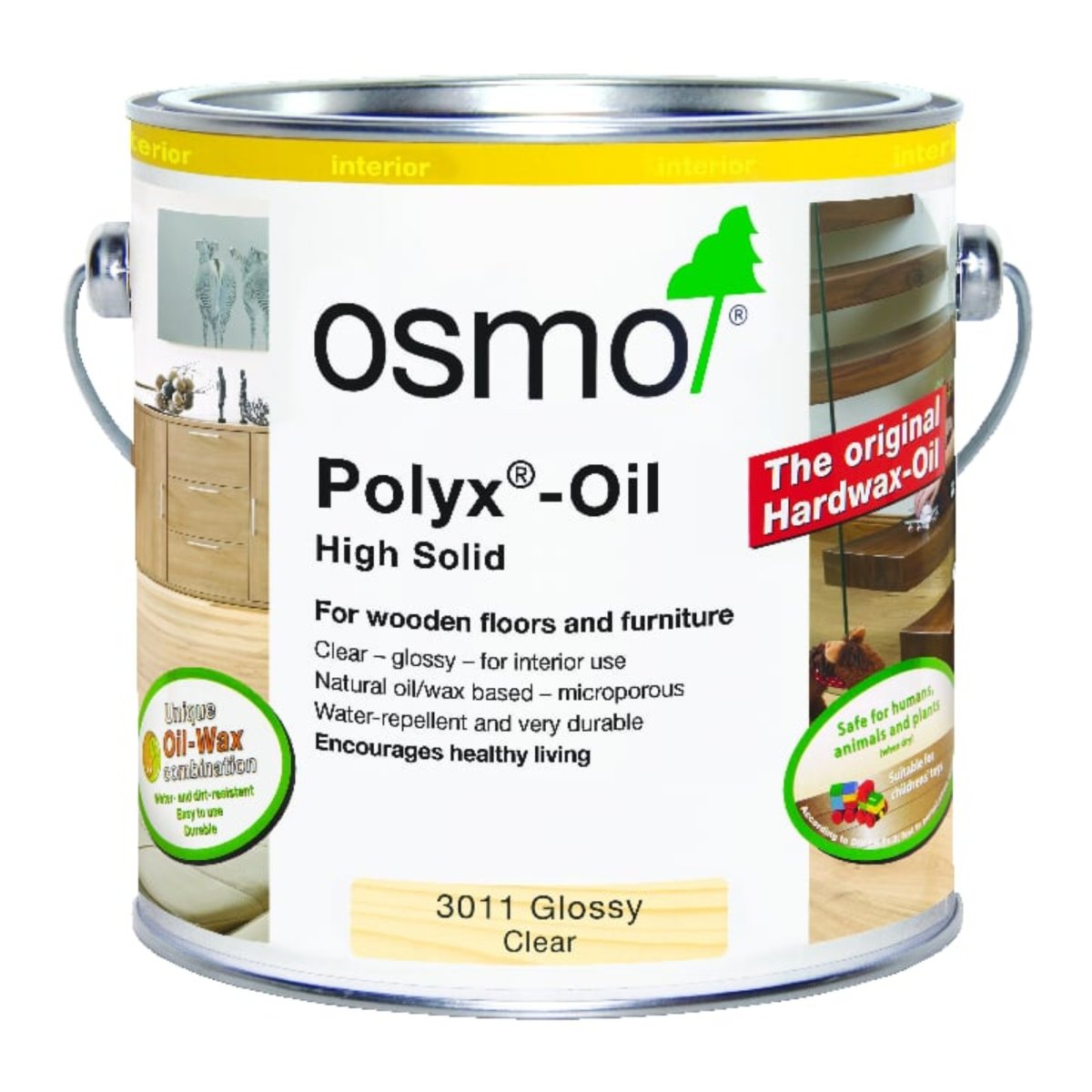 Osmo Polyx Hardwax-Oil Original Gloss Clear 2.5L