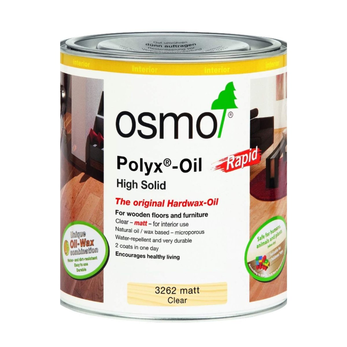 Osmo Polyx Hardwax-Oil Rapid Matt Clear 750ml