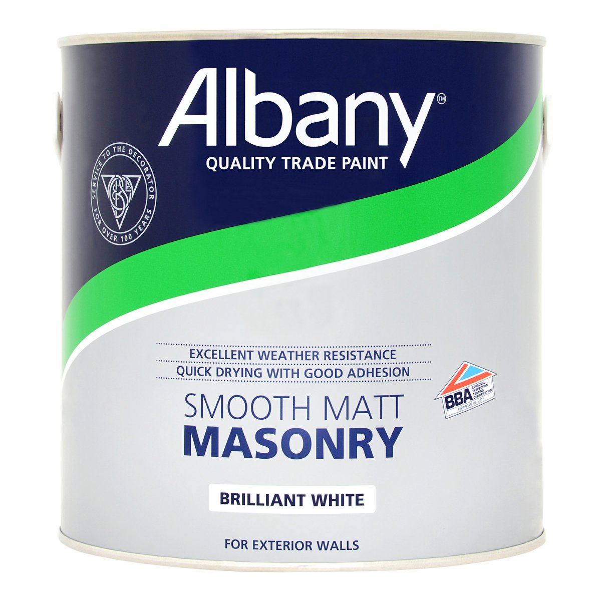 Albany Smooth Masonry Brilliant White 2.5L