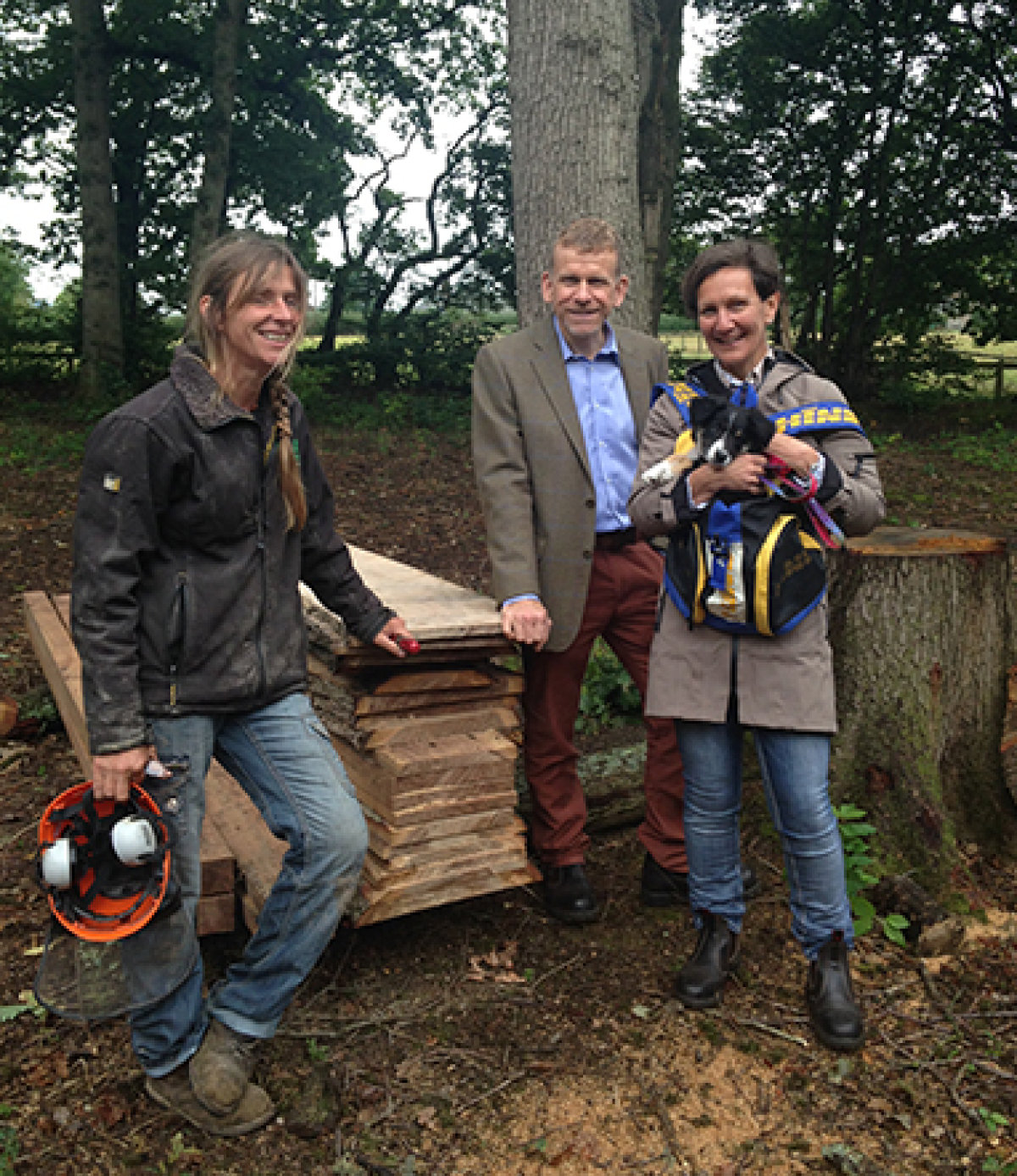 Nick and Catherine Brewer at Paulton Wood