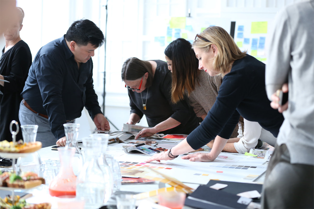 The designers at work
