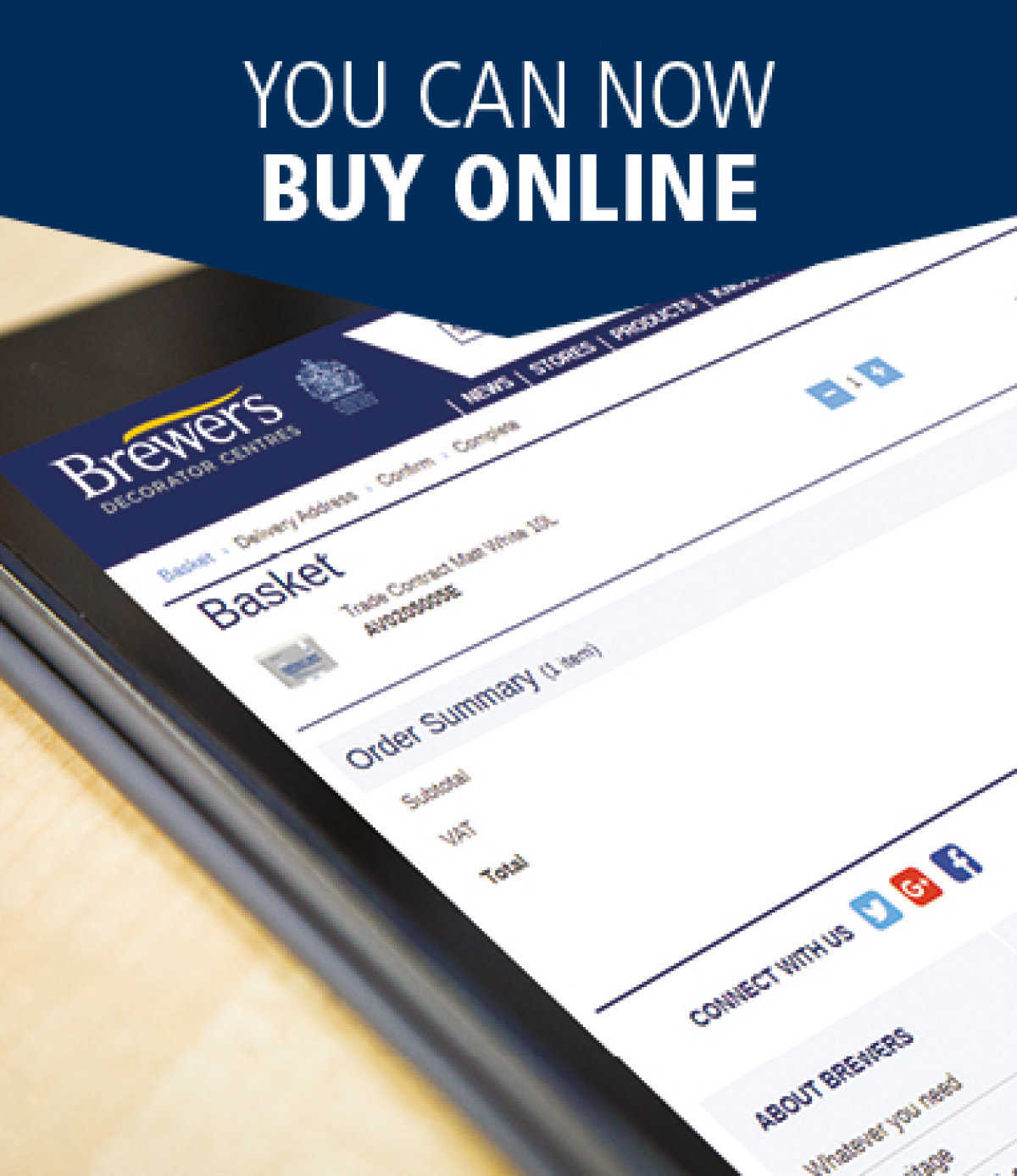 You can now buy online with a Brewers account