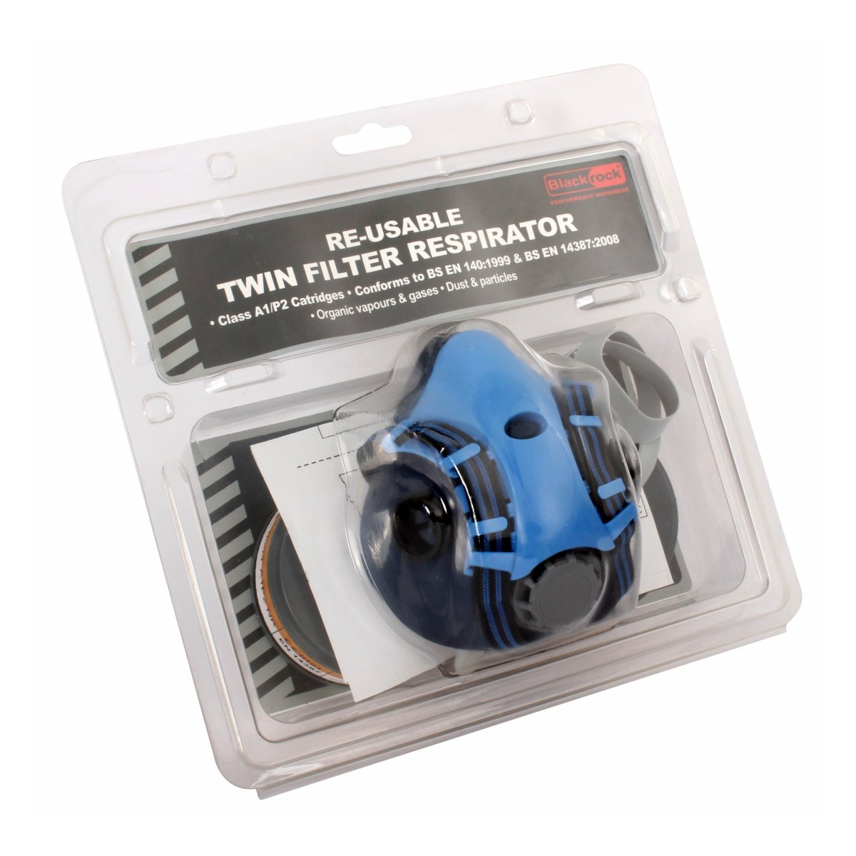 Blackrock Twin Filter Re-Usable Respirator Class A1 P2