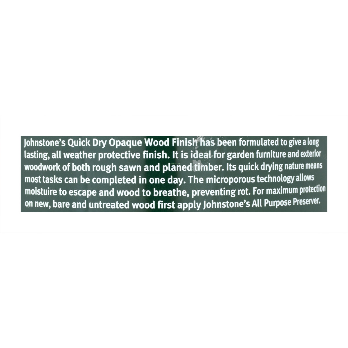 Johnstone's Quick Dry Opaque Wood Finish Satin Ebony 5L