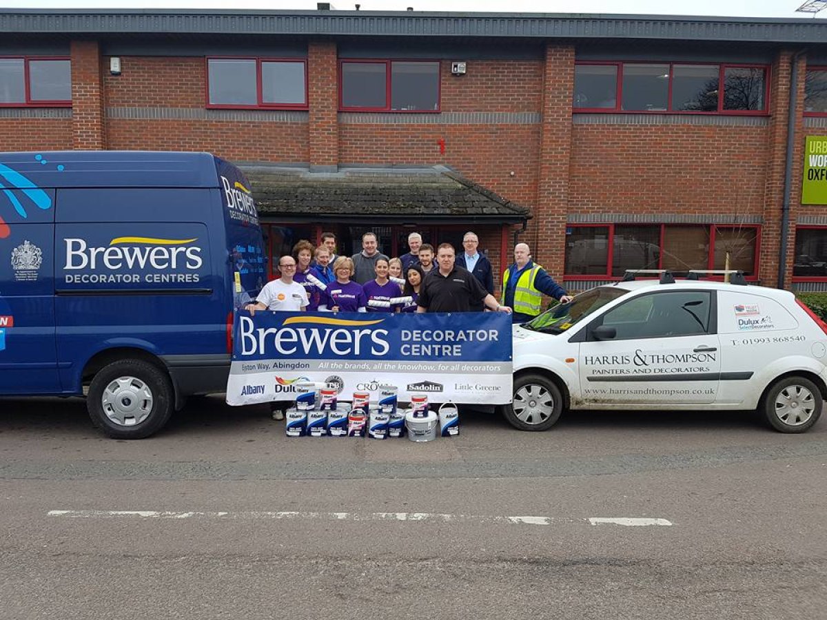Brewers donated paint to Oxfordshire Mind