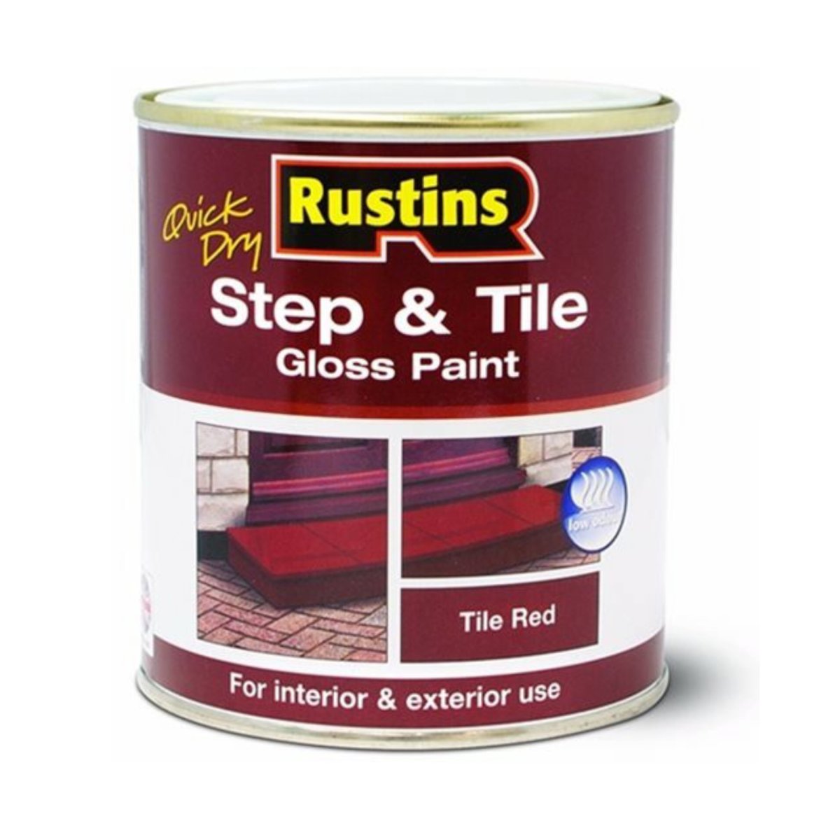 Rustins Quick Dry Step & Tile Paint Red 500ML
