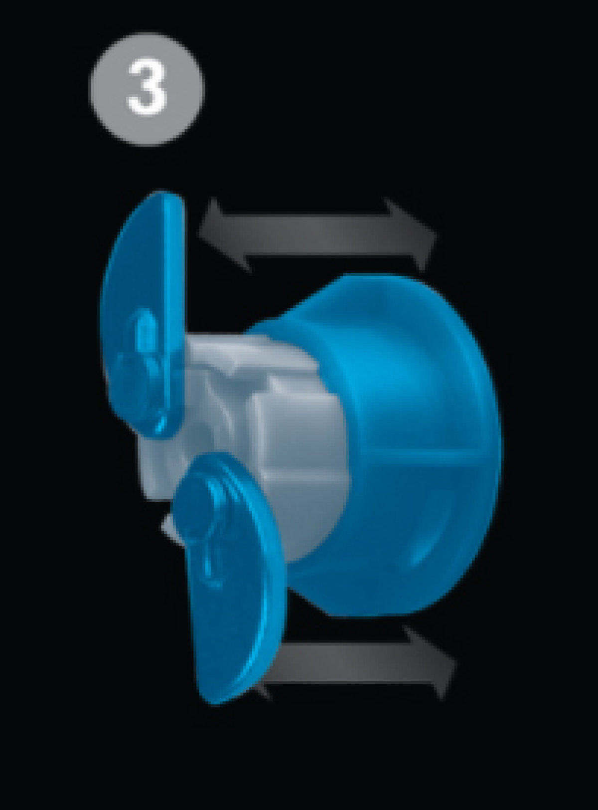 When turning the GripIt fixing, a vice-like grip is induces providing ultimate grip.