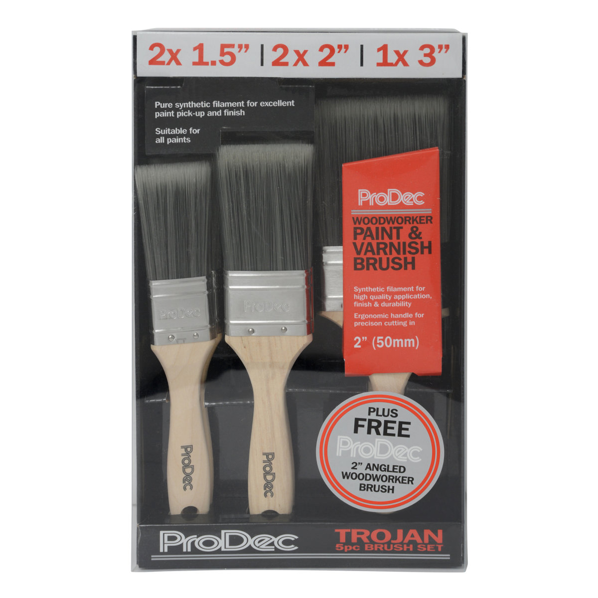 Prodec Trojan Brush Set (Pack of 6)