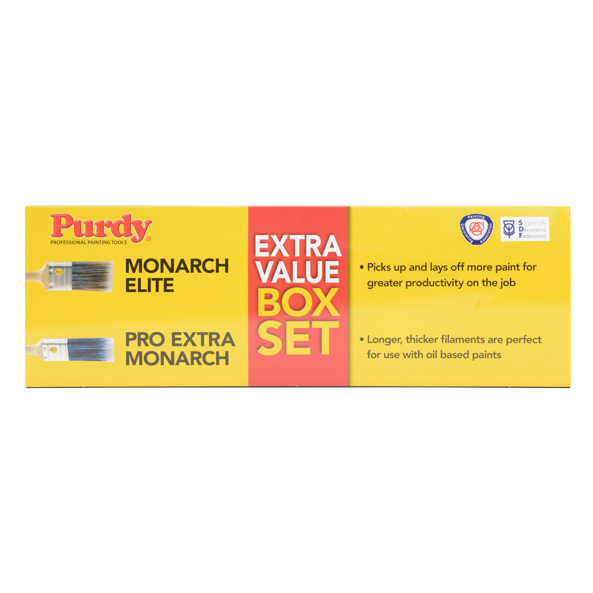 Purdy Monarch Elite & Pro-Extra Set (Pack of 5)