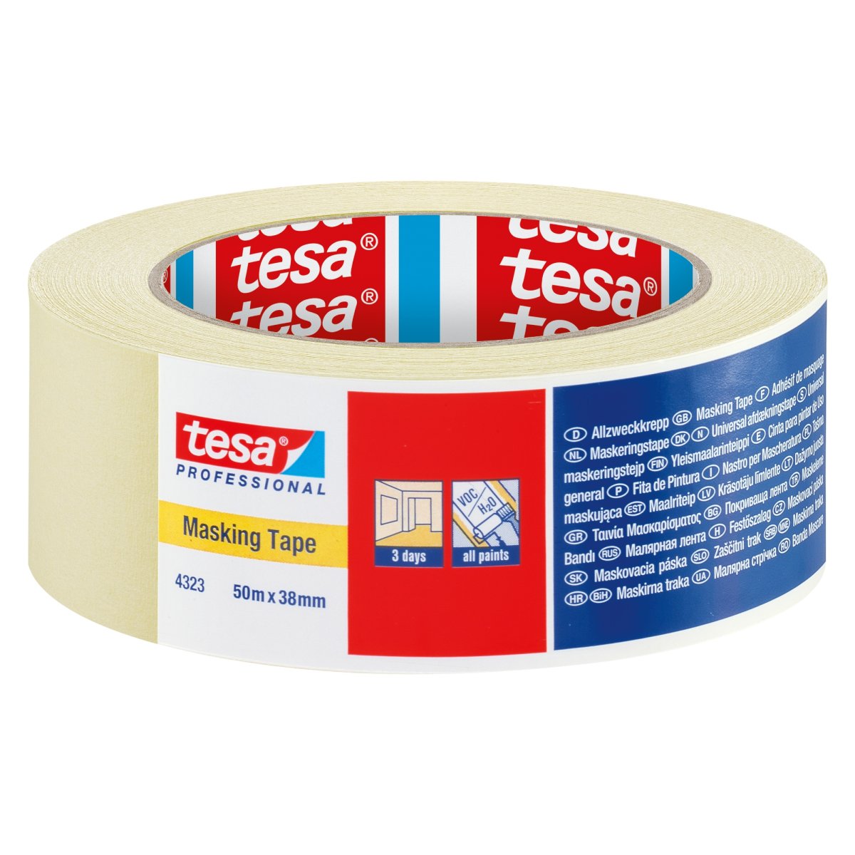 Tesa Indoor Masking Tape 3 day 38mm x 50m