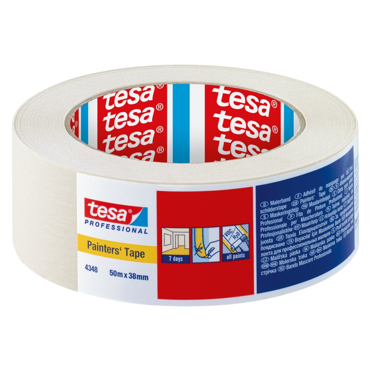 Tesa Indoor Masking Tape 7 day 38mm x 50m
