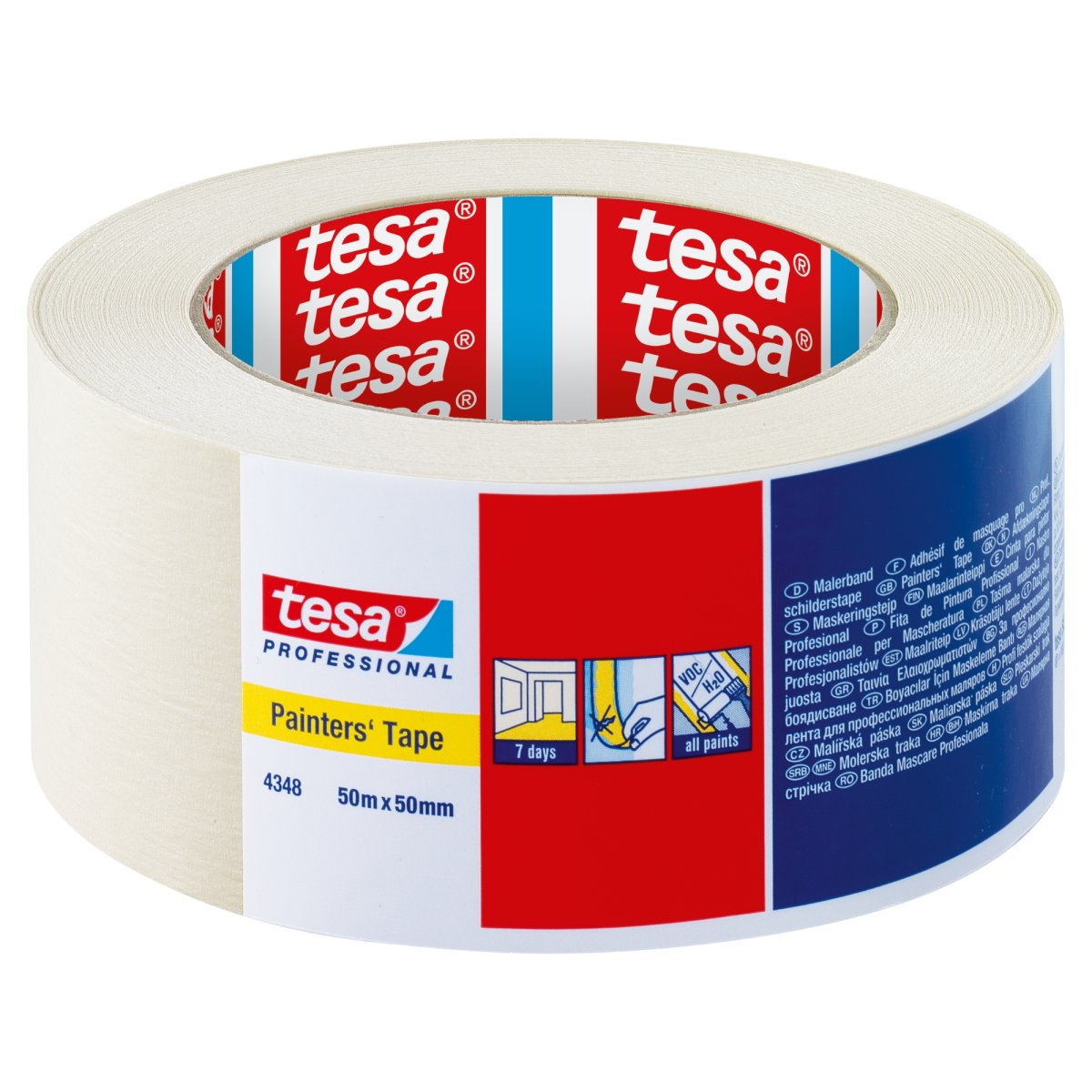 Tesa Indoor Masking Tape 7 day 50mm x 50m
