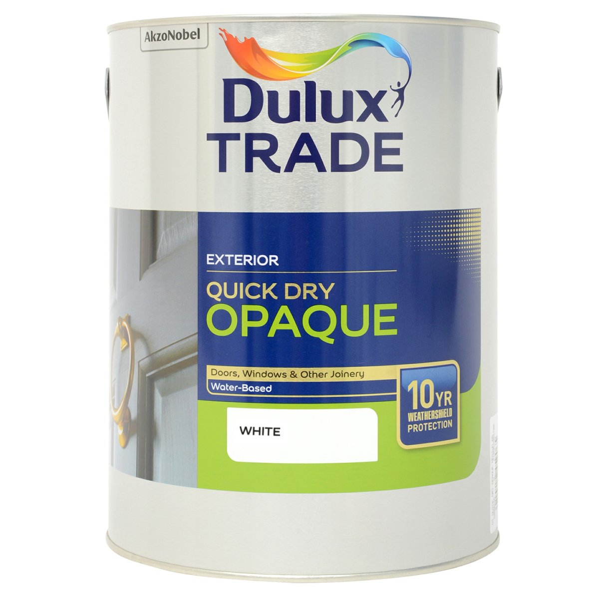 Dulux Trade Weathershield Quick Dry Opaque Satin White 5L
