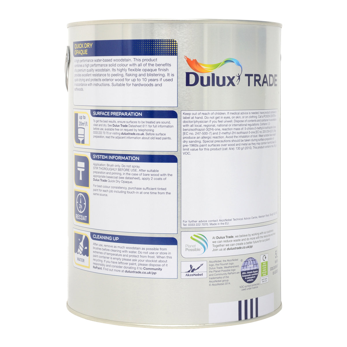Dulux Trade Weathershield Quick Dry Opaque Satin White 5L