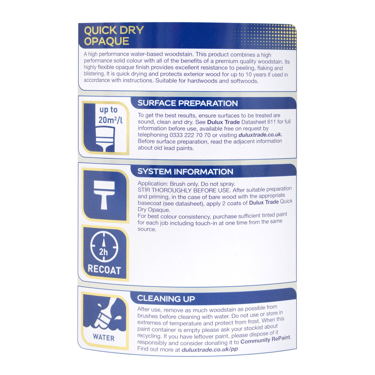 Dulux Trade Weathershield Quick Dry Opaque Satin Black 2.5L