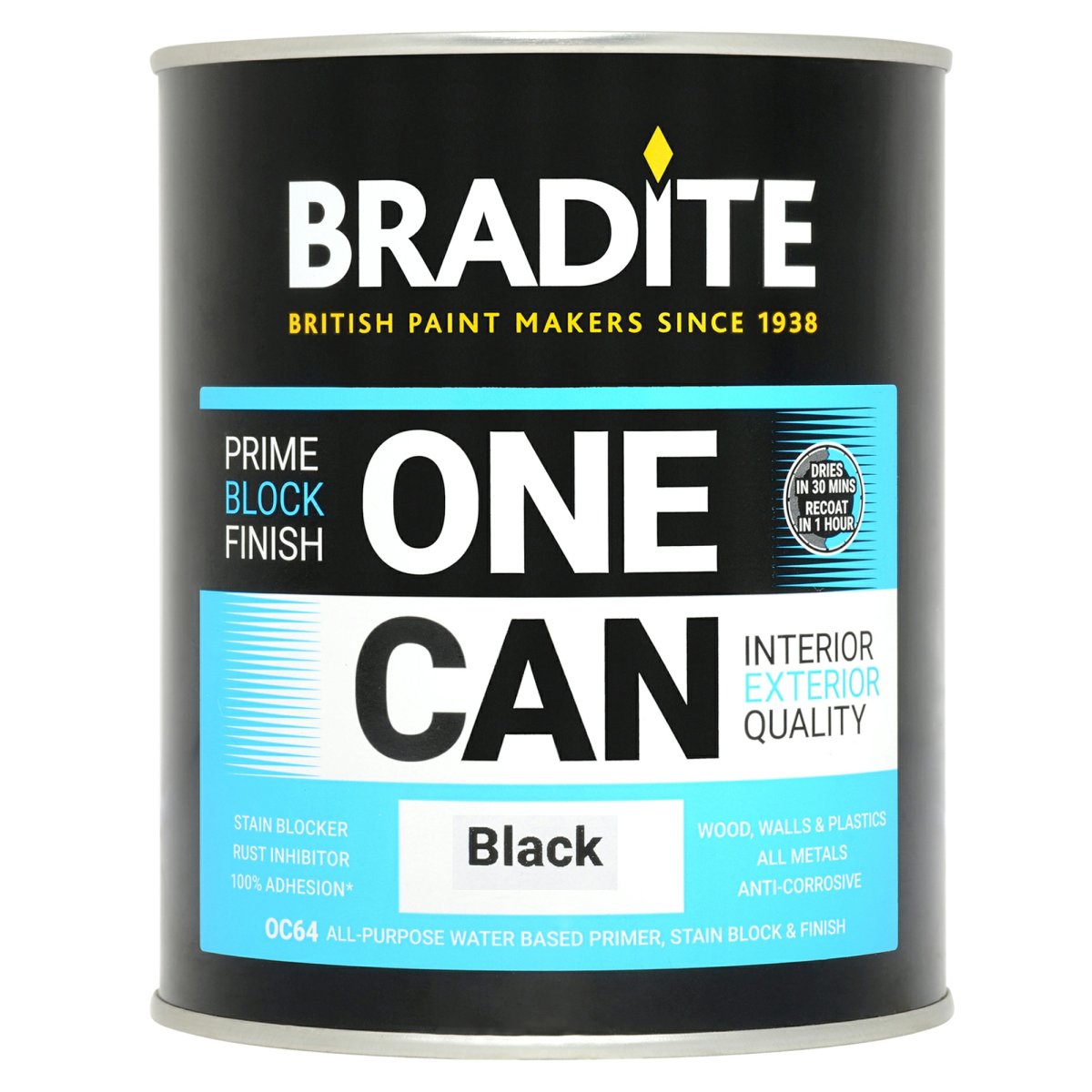 Bradite One Can Black 1L