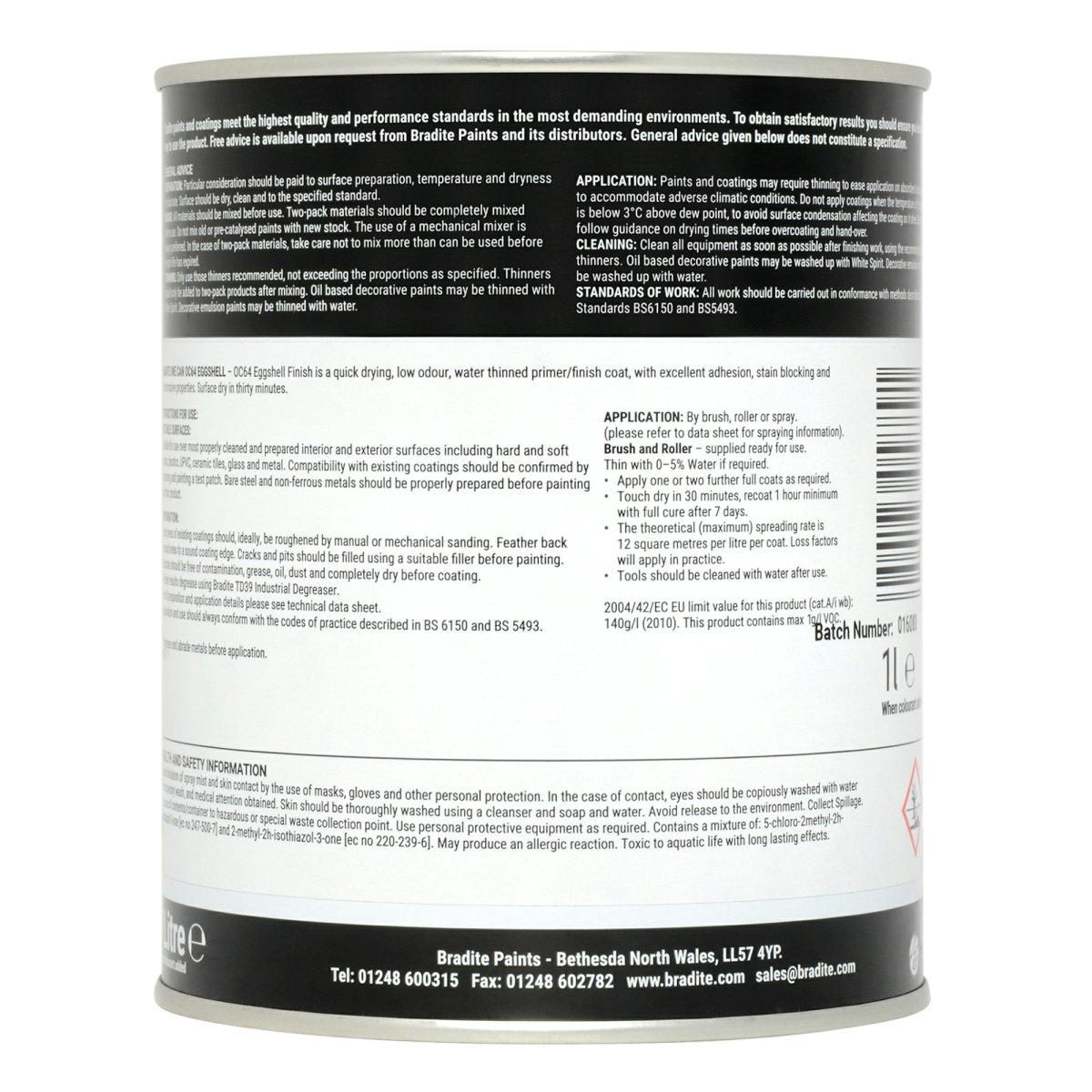 Bradite One Can White 1L