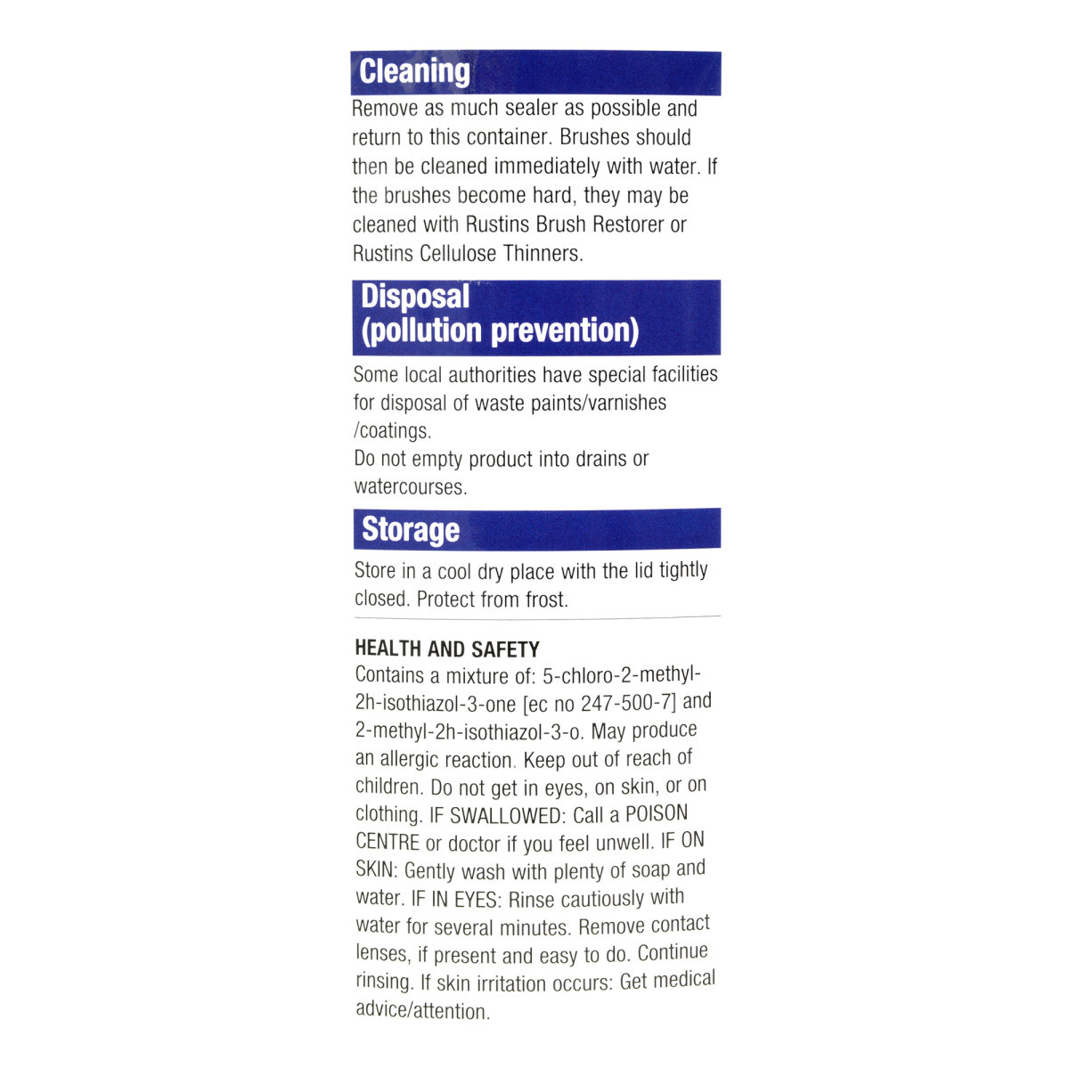 Rustins MDF Sealer Clear 2.5L