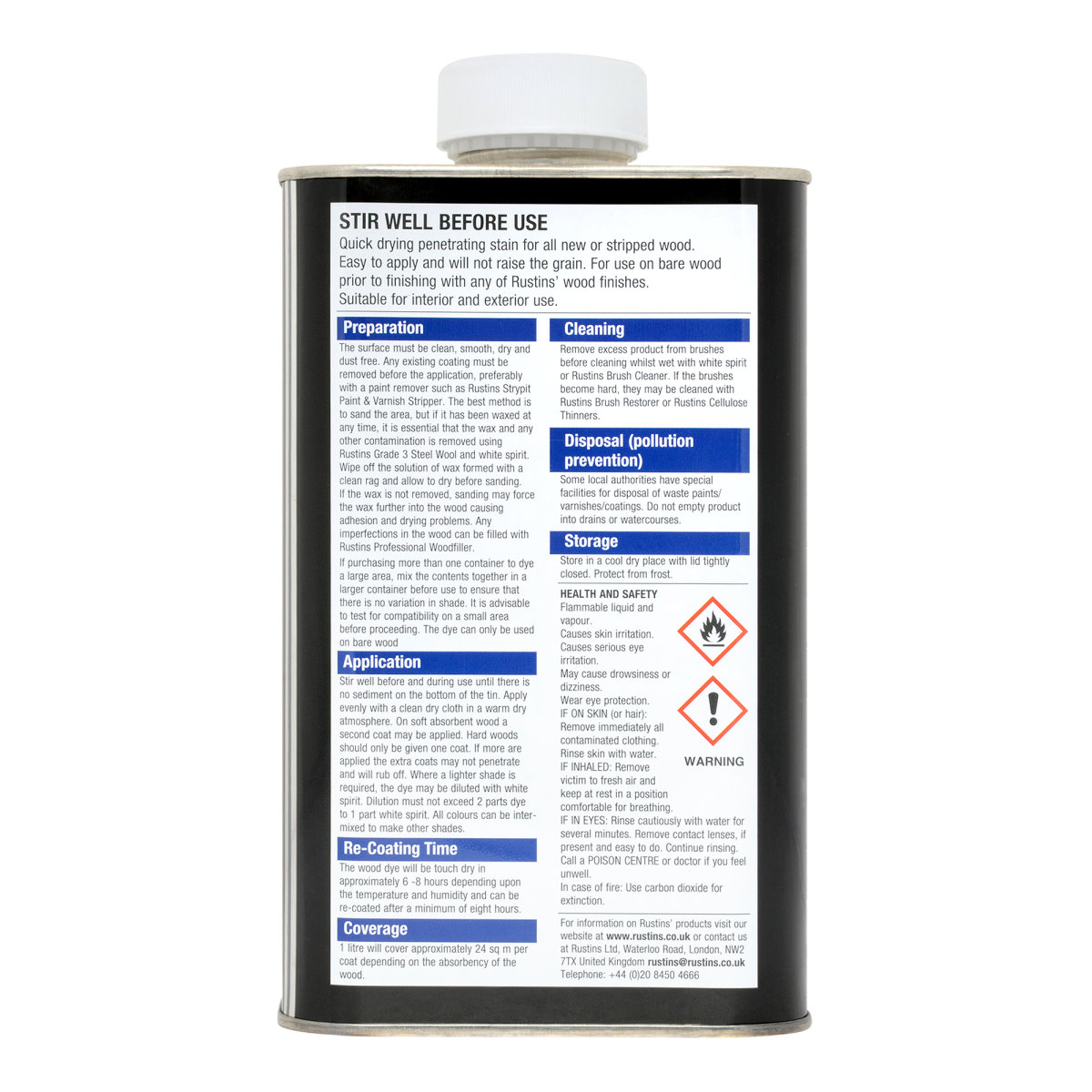 Rustins Wood Dye 1L