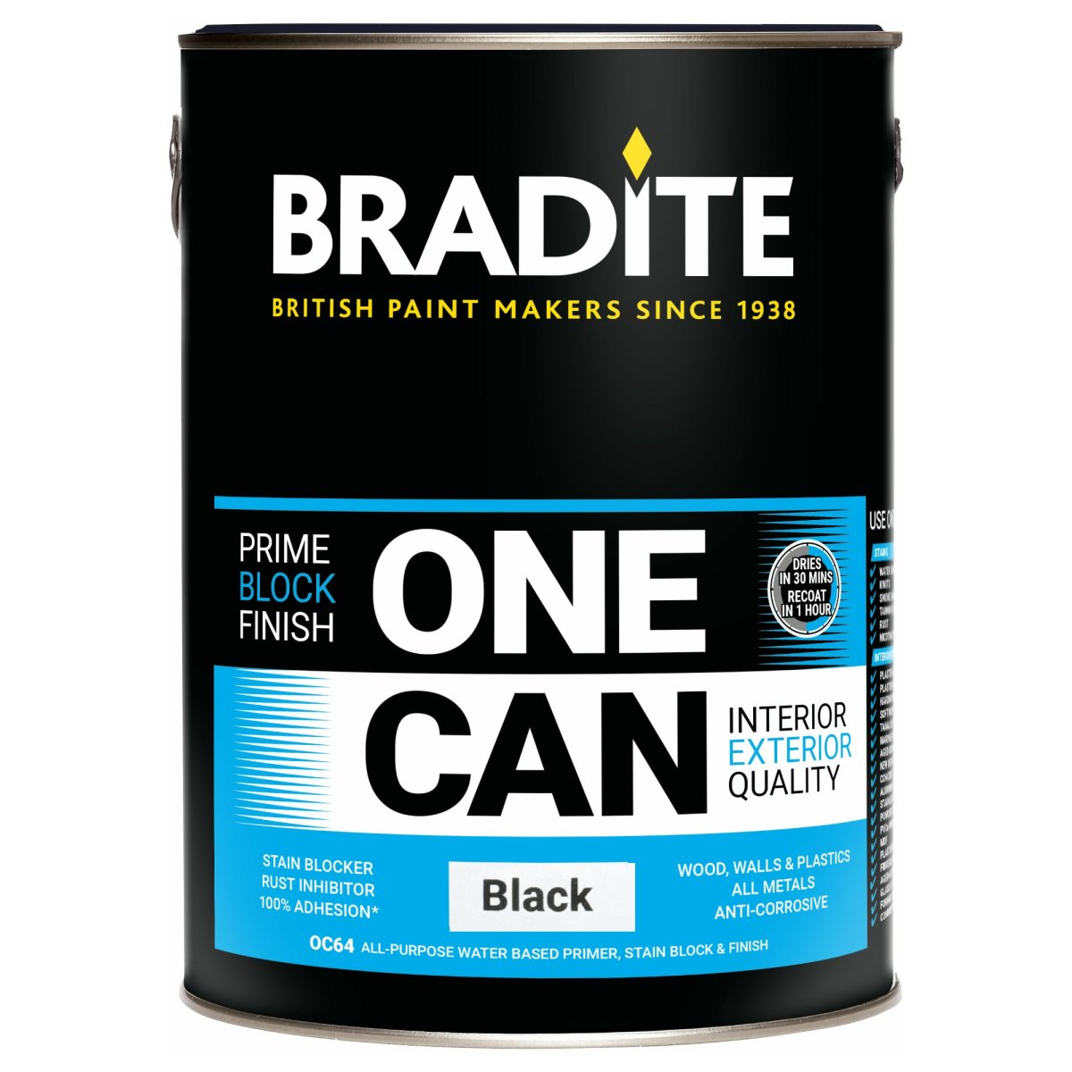 Bradite One Can Black 5L