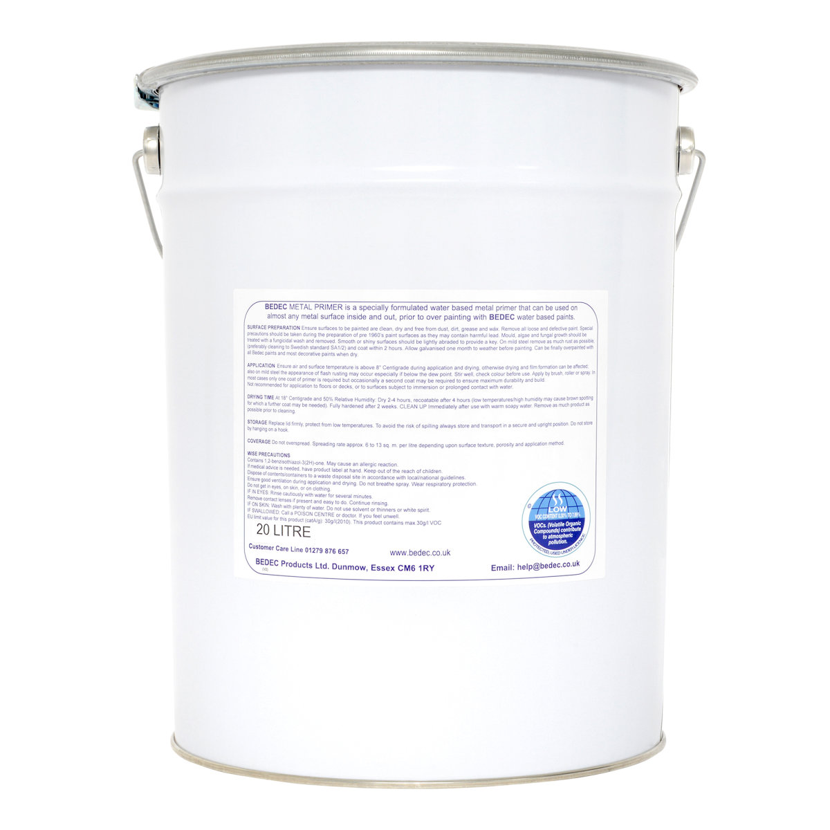 Bedec All Metals Primer Phosphate Grey 20L