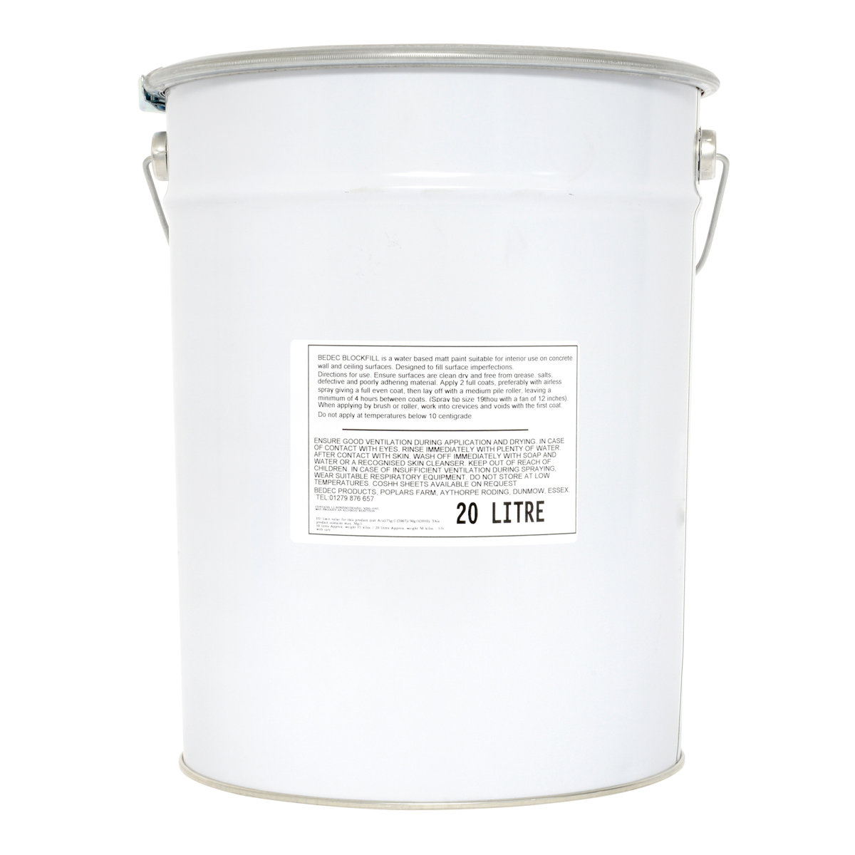 Bedec Blockfill White 20L