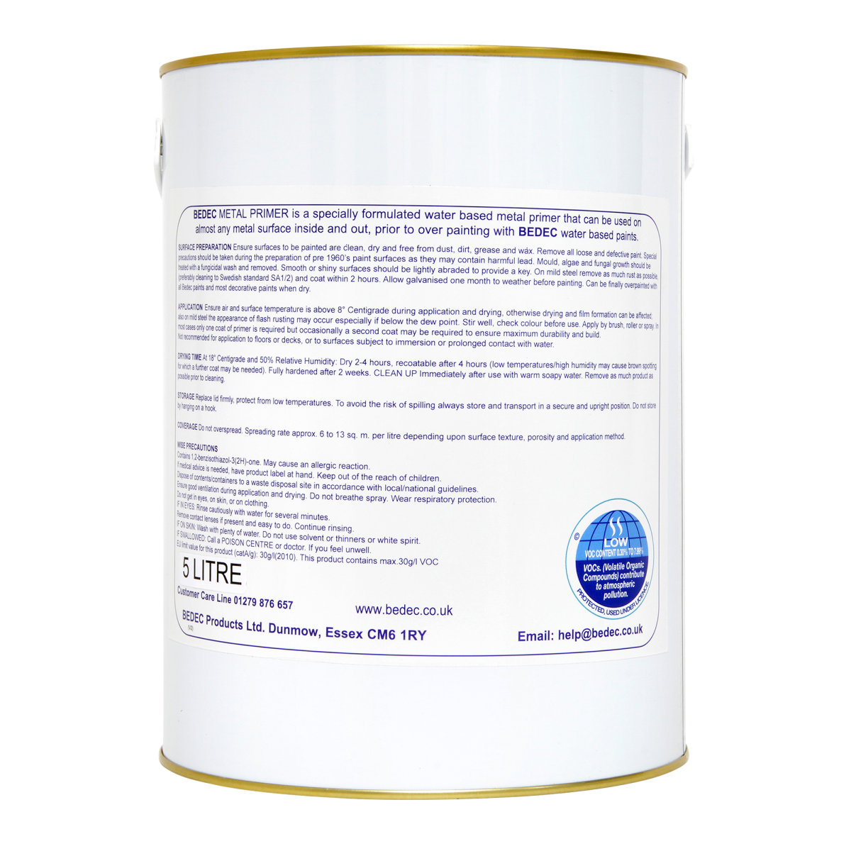 Bedec All Metals Primer Phosphate Grey 5L
