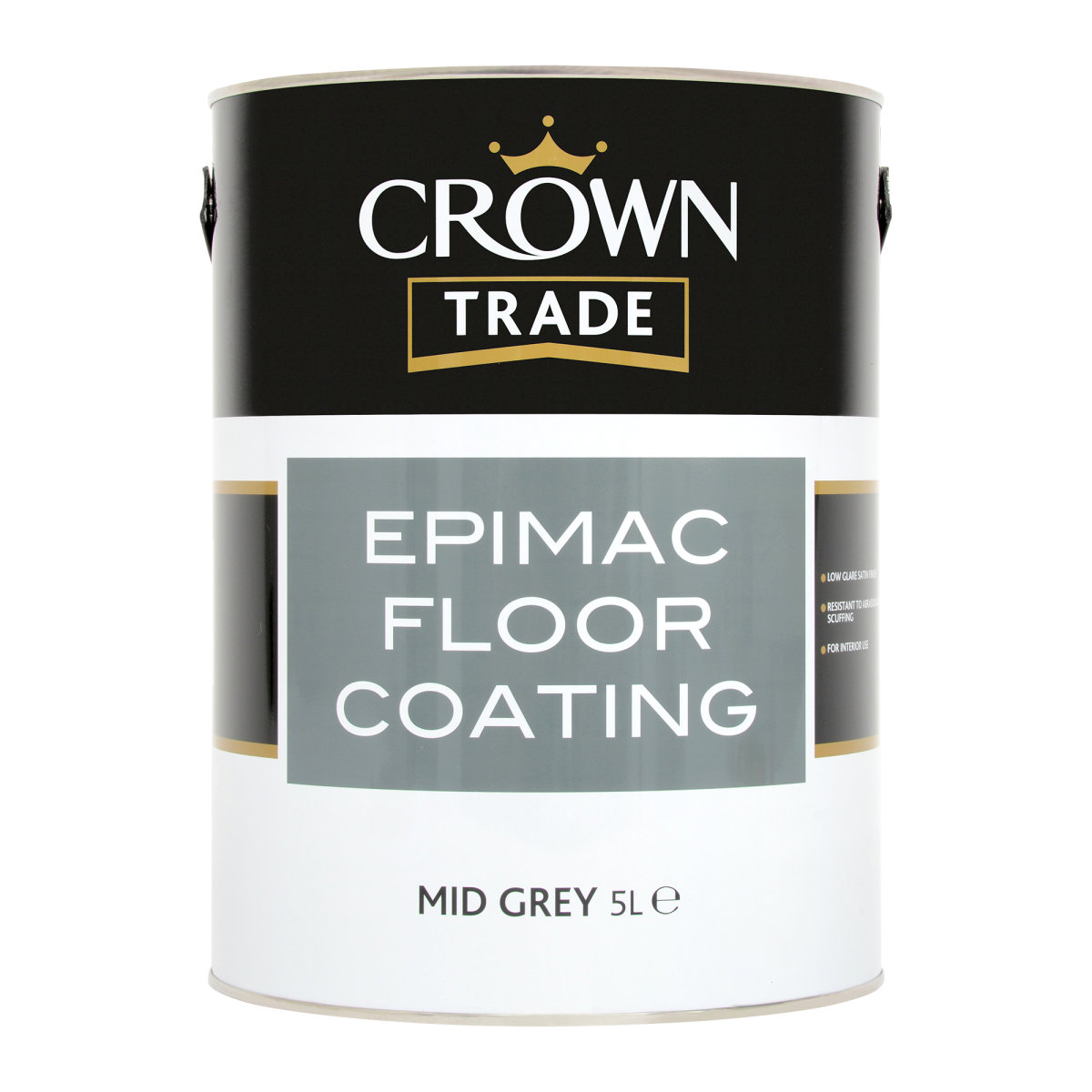 Crown Trade Epimac Floor Coating Mid Grey 5L