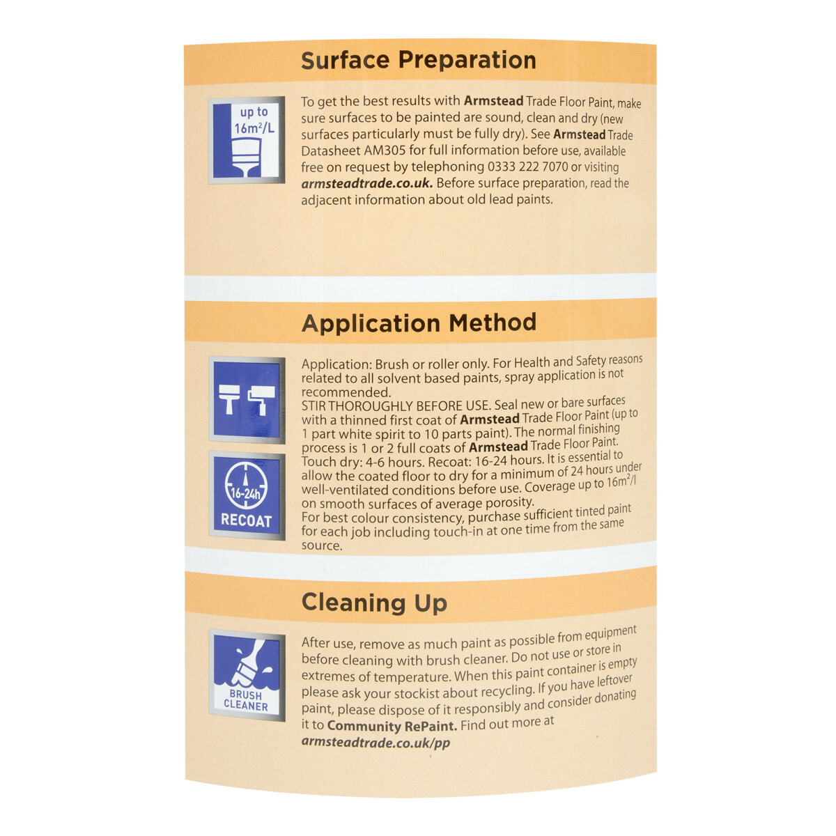 Armstead Trade Floor Paint 5L (PNG)