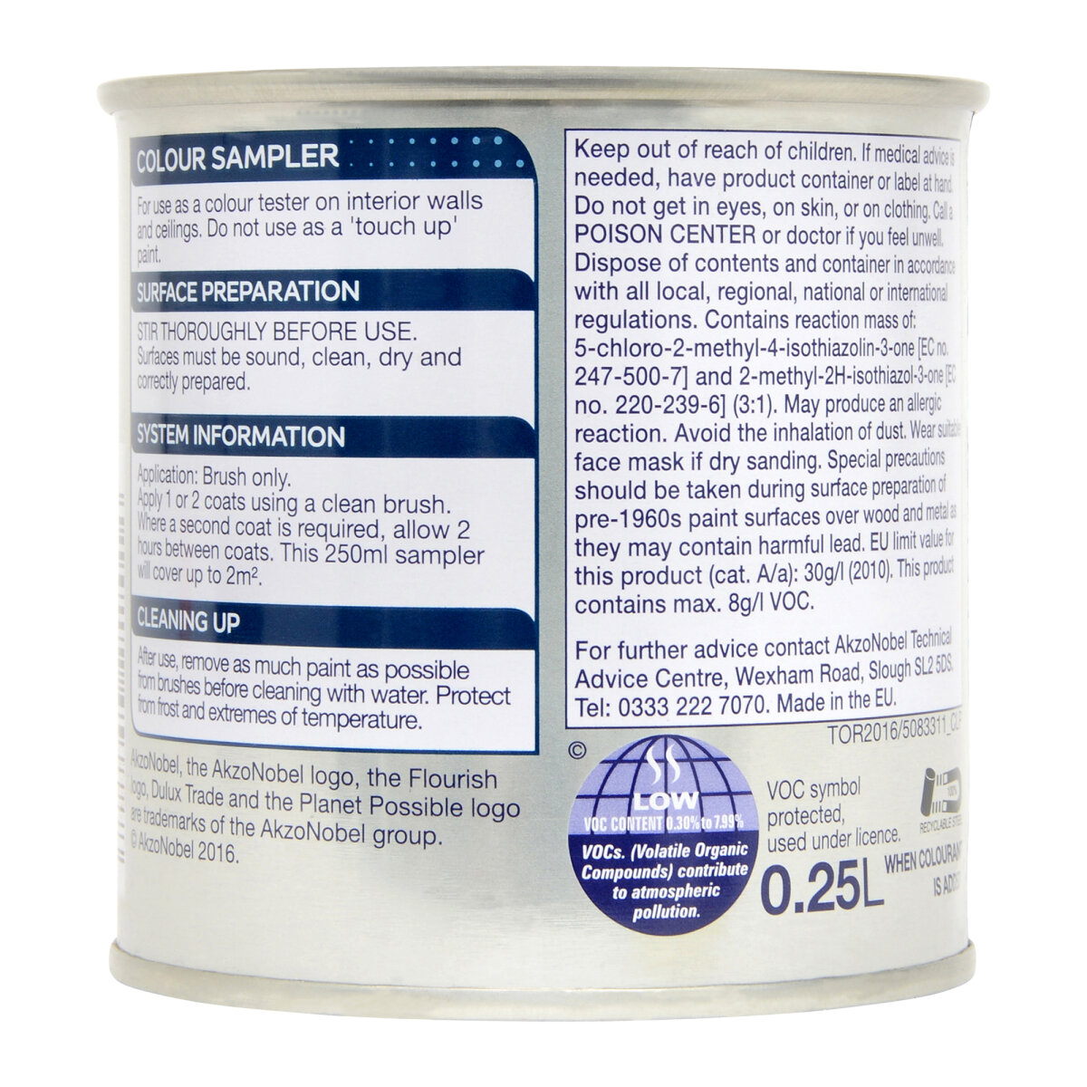 Dulux Trade Colour Sampler 250ml (PNG)