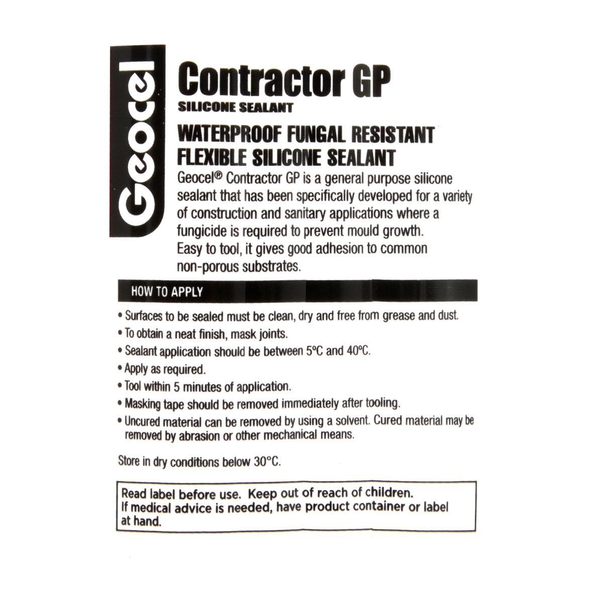Geocel Contractor GP Sealant Clear 300ml