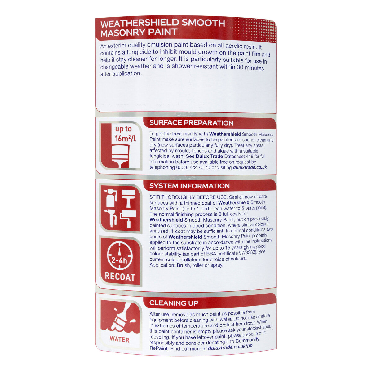 Dulux Trade Weathershield Smooth Gardenia (Ready Mixed) 5L