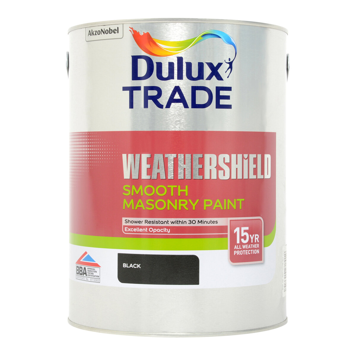 Dulux Trade Weathershield Smooth Black (Ready Mixed) 5L