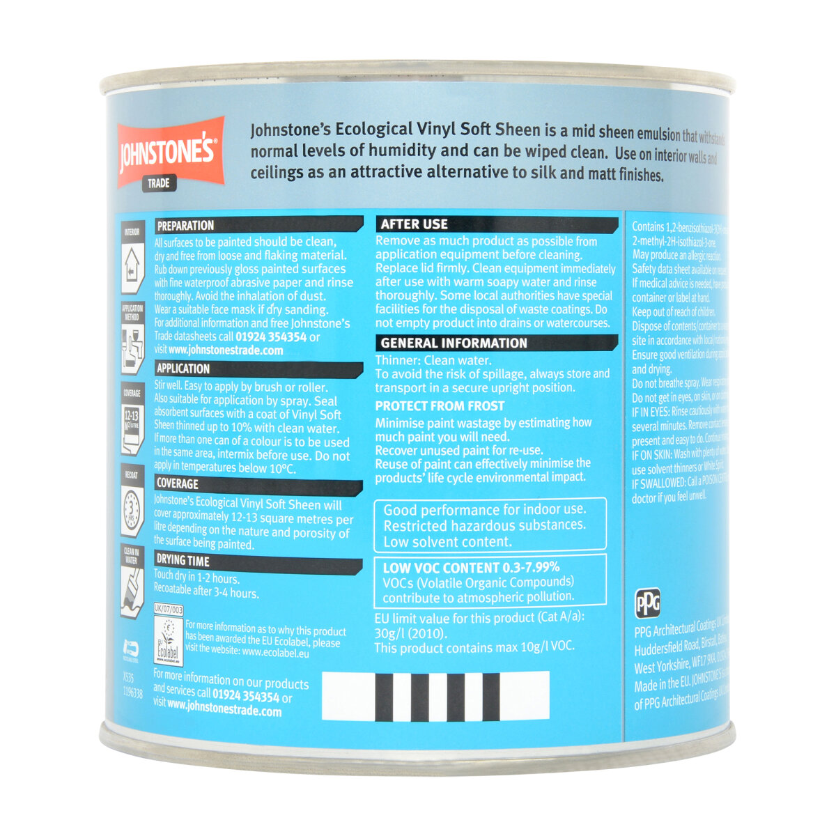 Johnstones Trade Vinyl Soft Sheen 1L