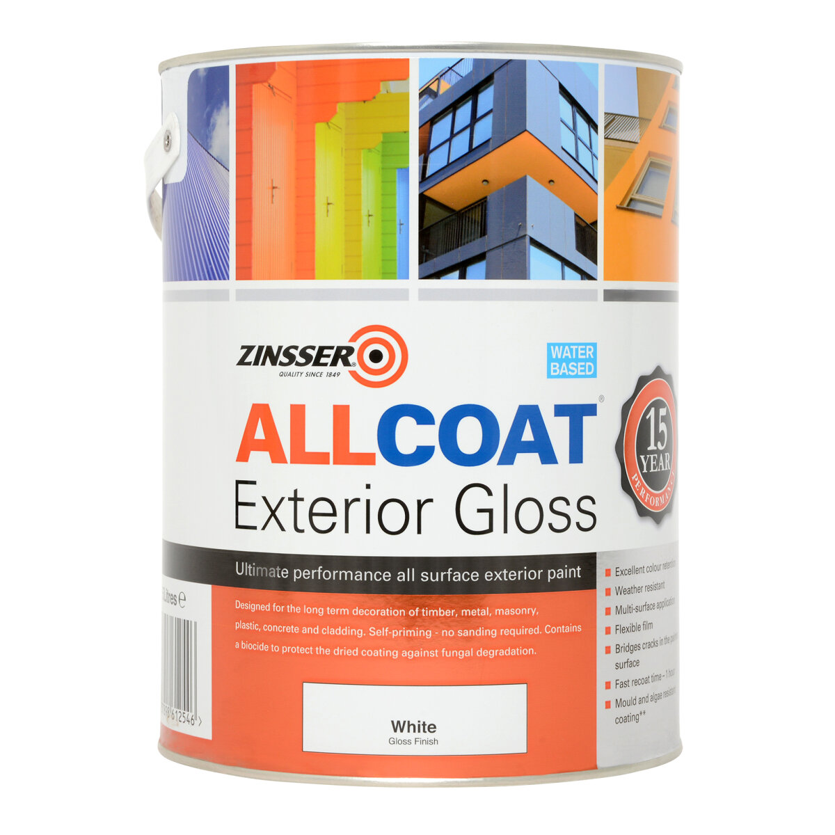 Allcoat Exterior Gloss White 5L