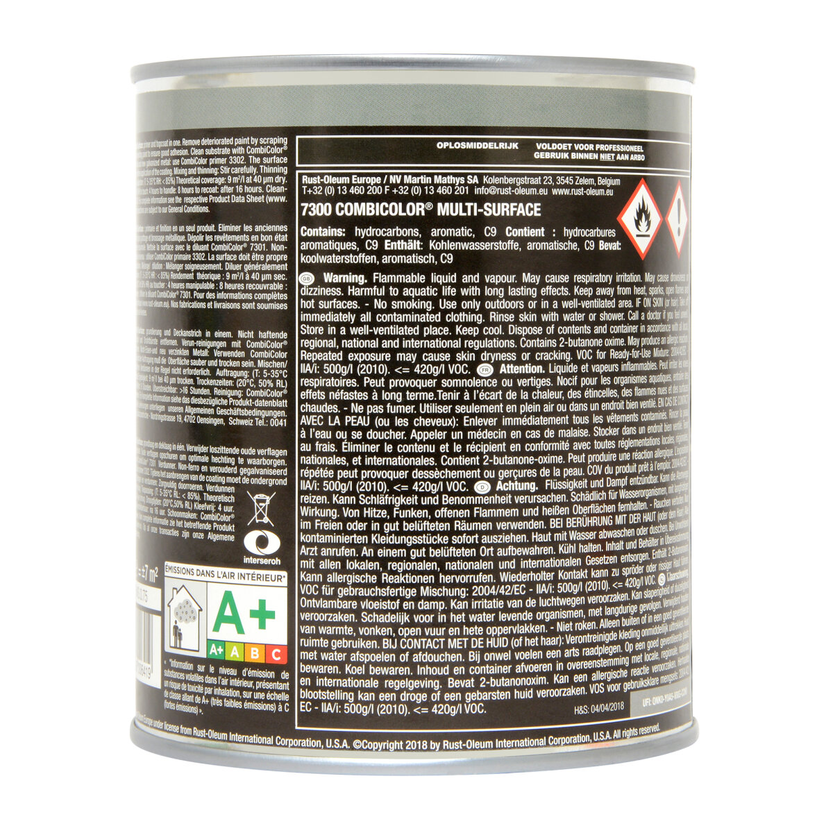 CombiColor Multi-Surface Satin Black 750ml
