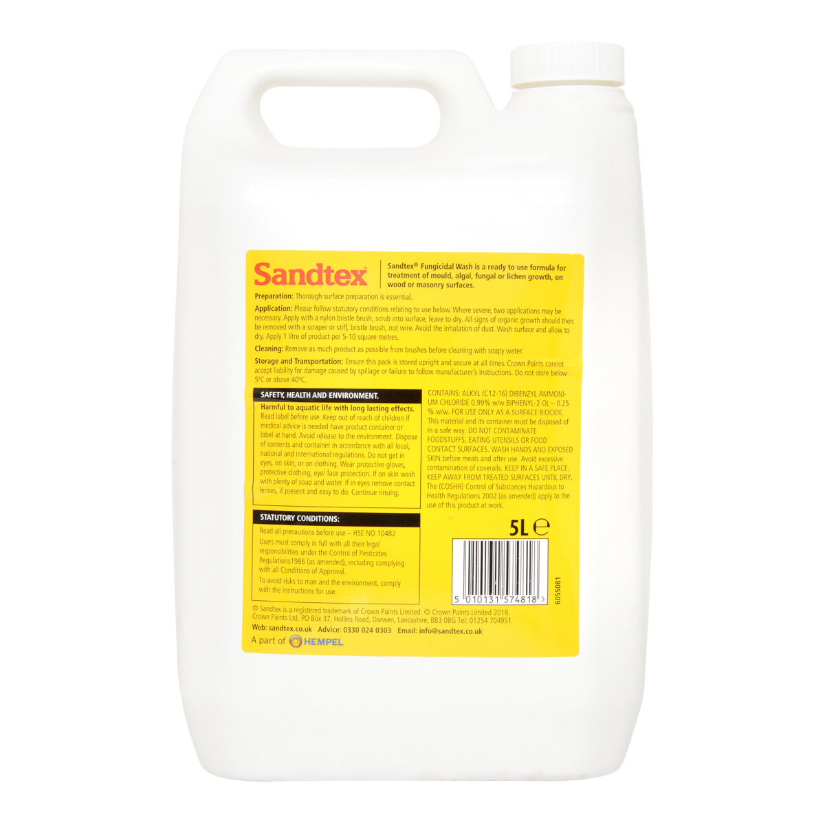 Sandtex Trade Fungicidal Wash 5L