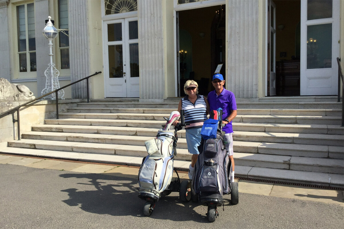 Geoff and Meryl at Stoke Park