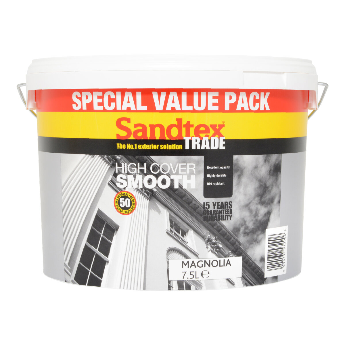 Sandtex Trade High Cover Smooth Magnolia 7.5L