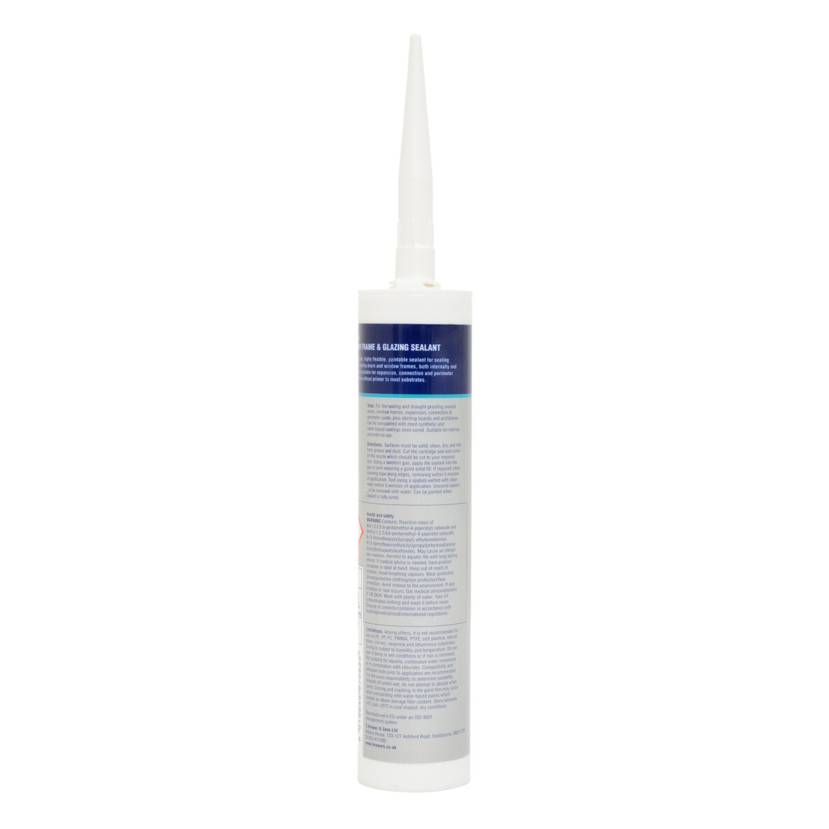 Brewers Premium Paintable Frame & Glazing Sealant White 290ml