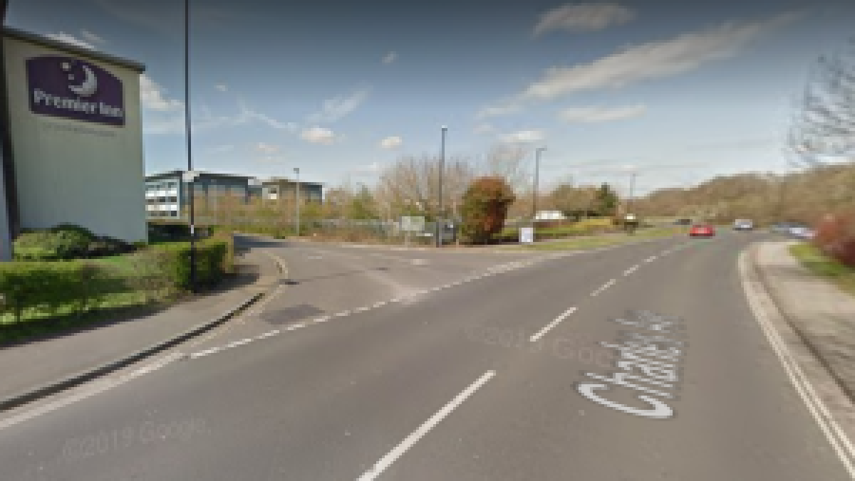 Turn left into William Way, right by the Premier Inn