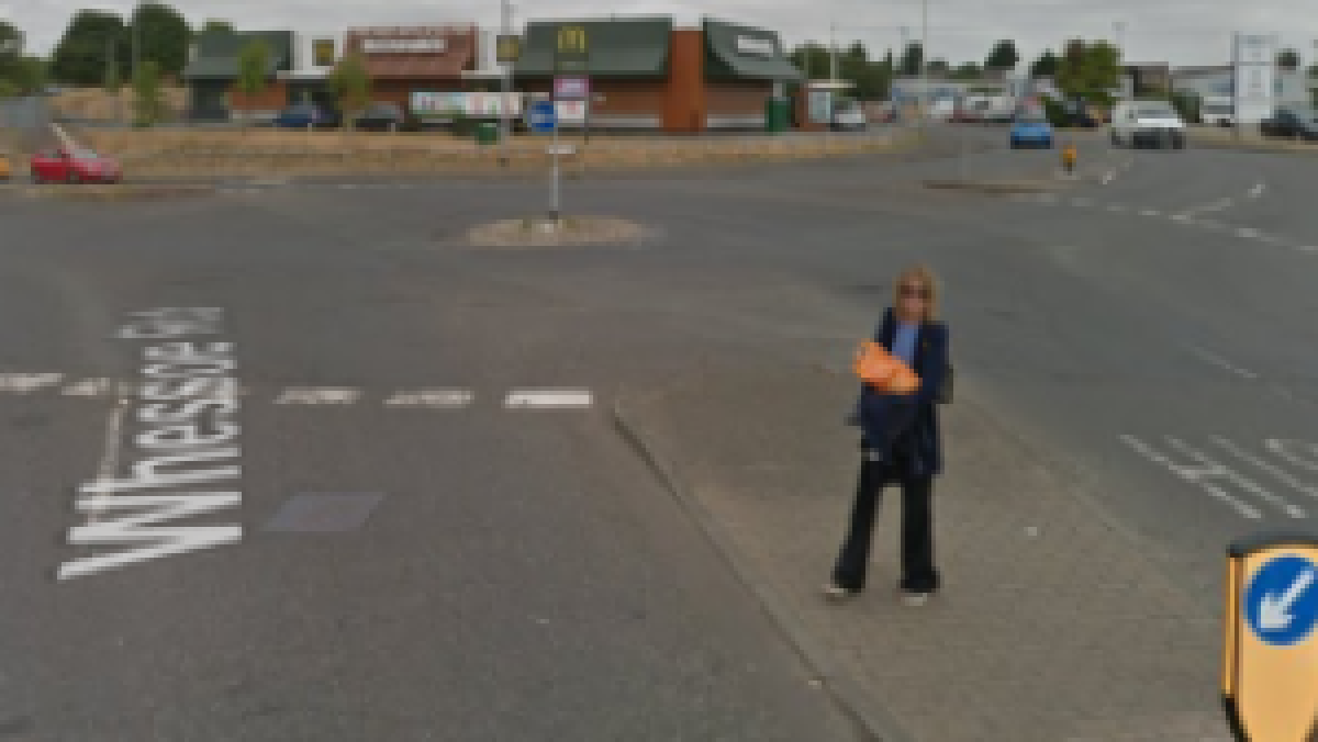 Turn left on the first roundabout and take the second exit on the second roundabout onto Meynell Road