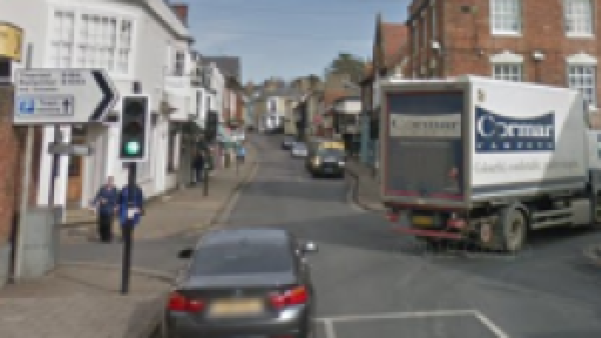 Travelling North from the High Street, turn right onto George Street