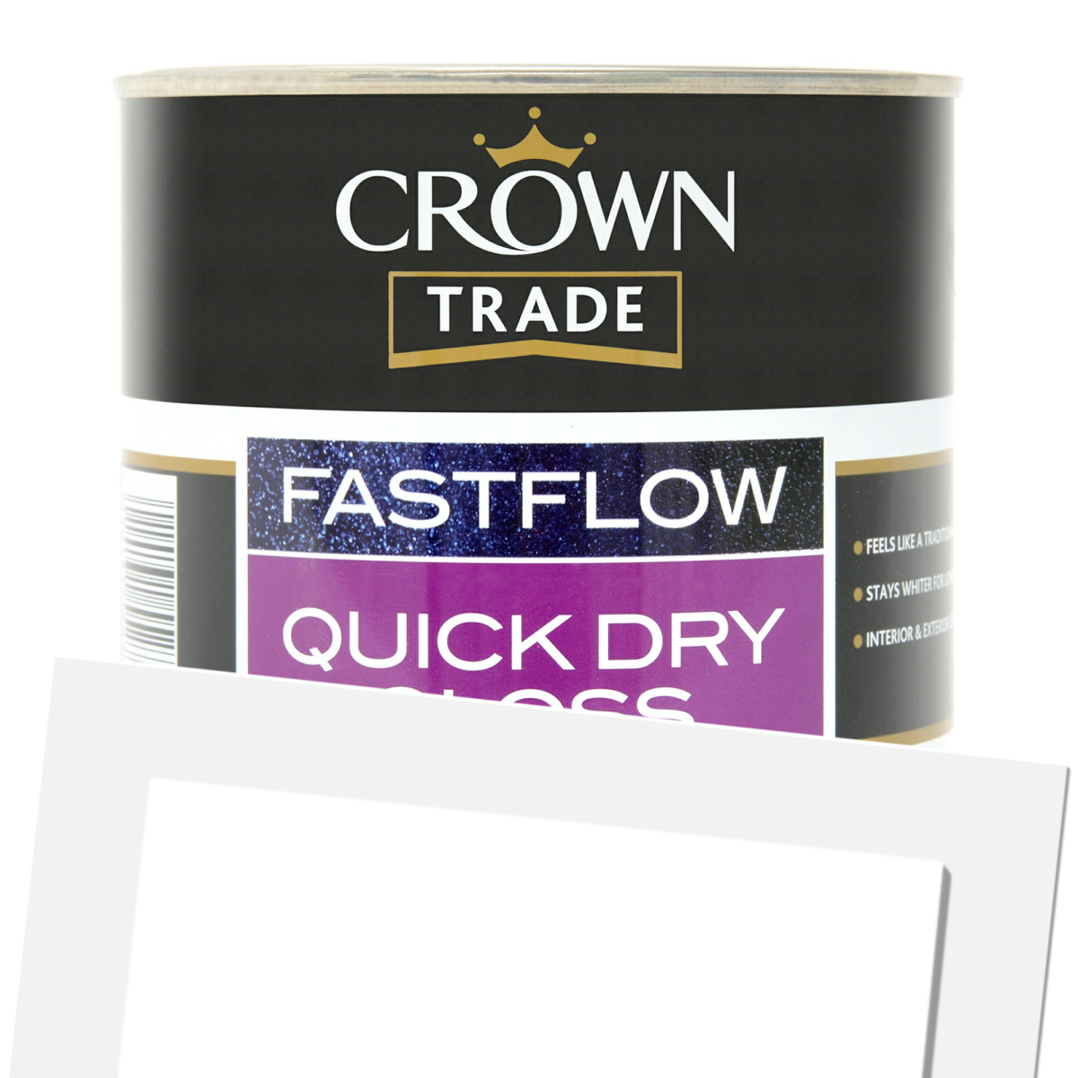 Crown Trade Fastflow Quick Dry Gloss Spectrum 1L (PNG)