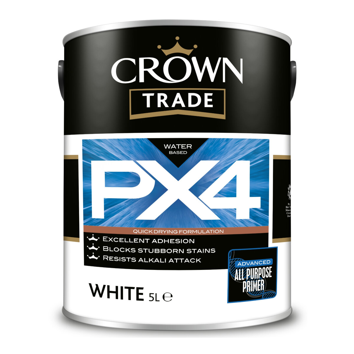 Crown Trade PX4 Water Based All Purpose Primer 5L