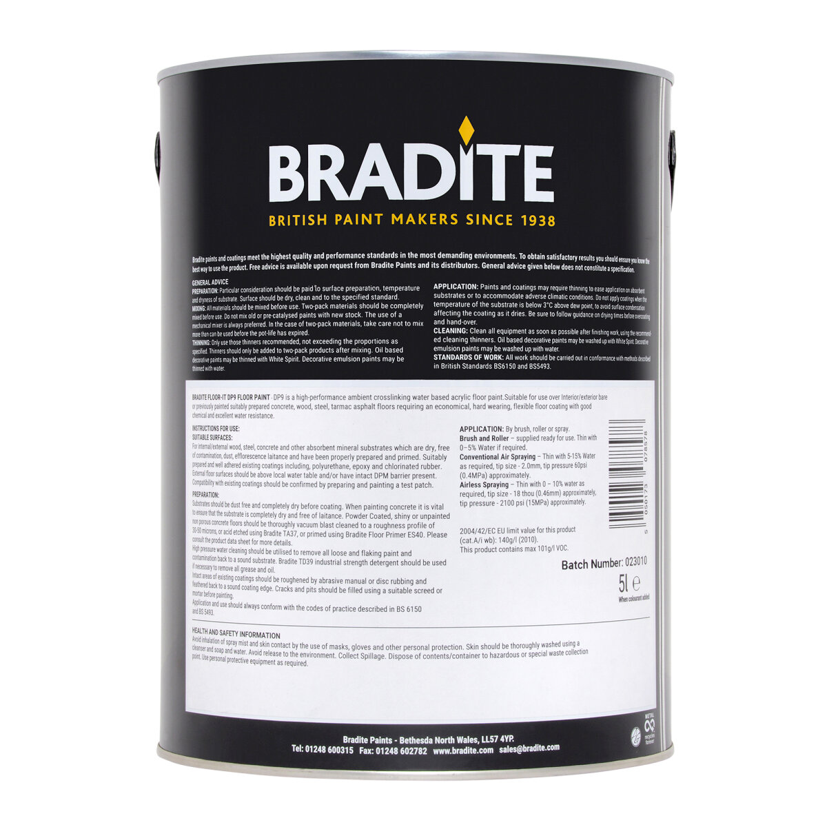 Bradite DP9 Floor-It Dark Grey (Ready Mixed) 5L