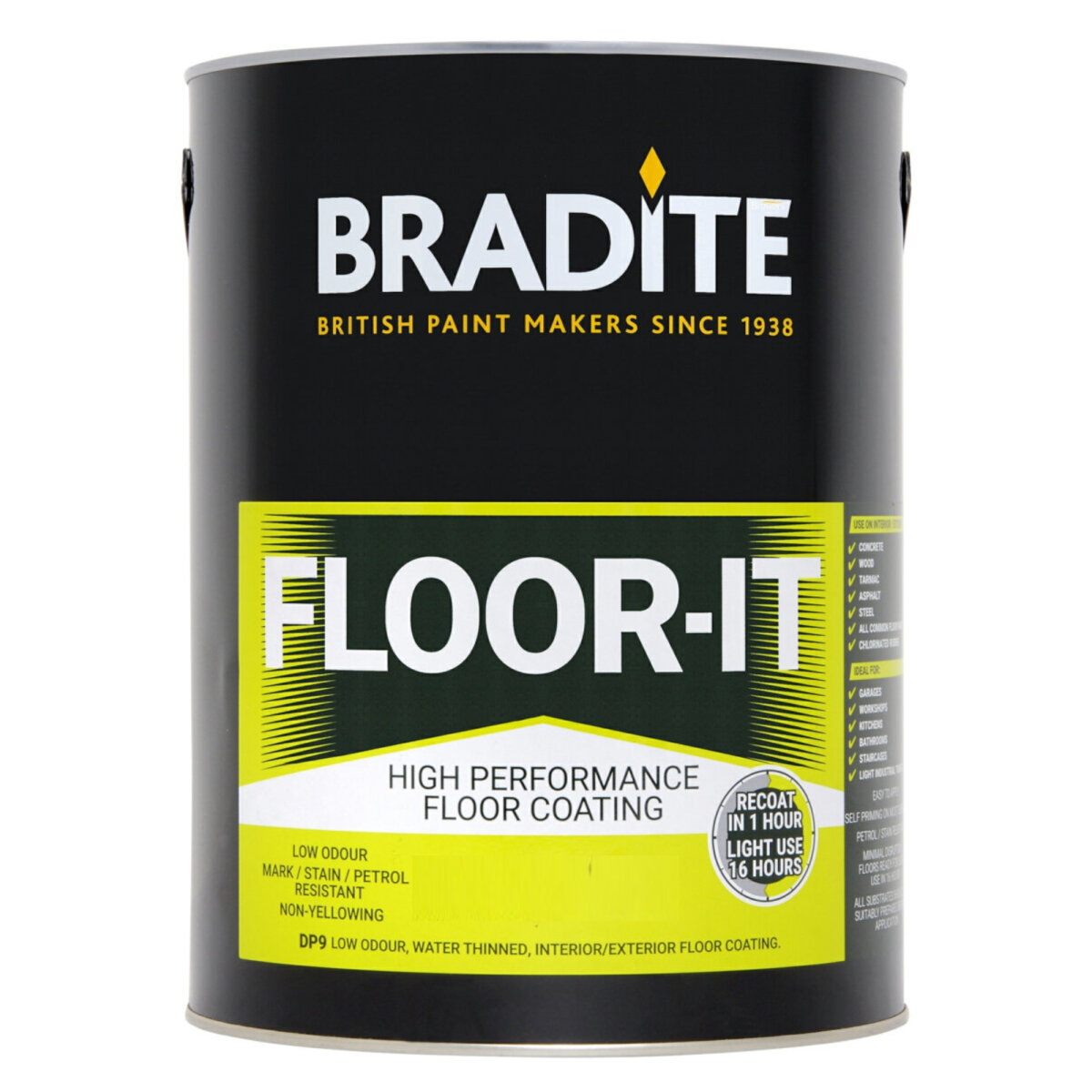 Bradite DP9 Floor-It Yellow (Ready Mixed) 5L